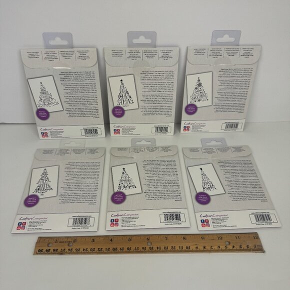 6 Christmas Holiday Crafters Companion Photopolymer Stamp Card Making Craft READ - Picture 3 of 12